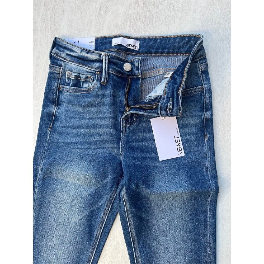 Vervet By Flying Monkey Amber Mid-Rise Skinny Jeans for Women - Size 25 - Picture 14 of 16